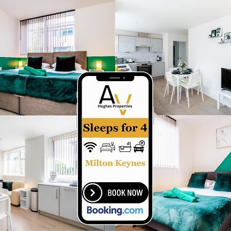 Modern Two-Bedroom Apartment - Central Location, Free Wi-Fi, Ideal For Long Stays By Av Hughes Properties Milton Keynes Buitenkant foto